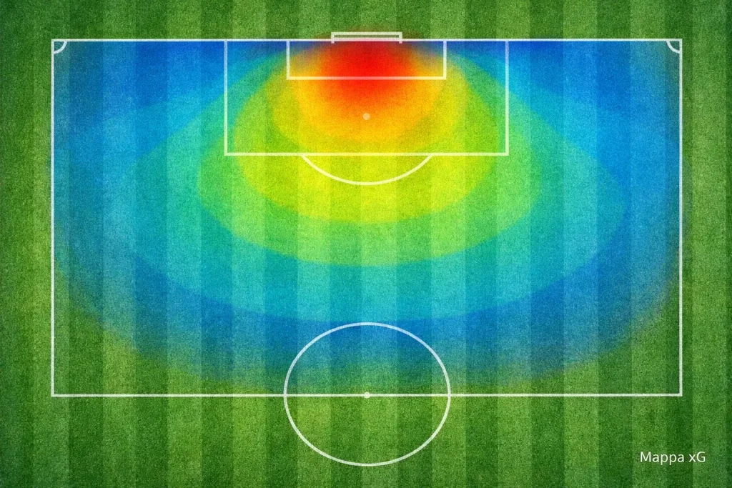 Campo da calcio visto dall