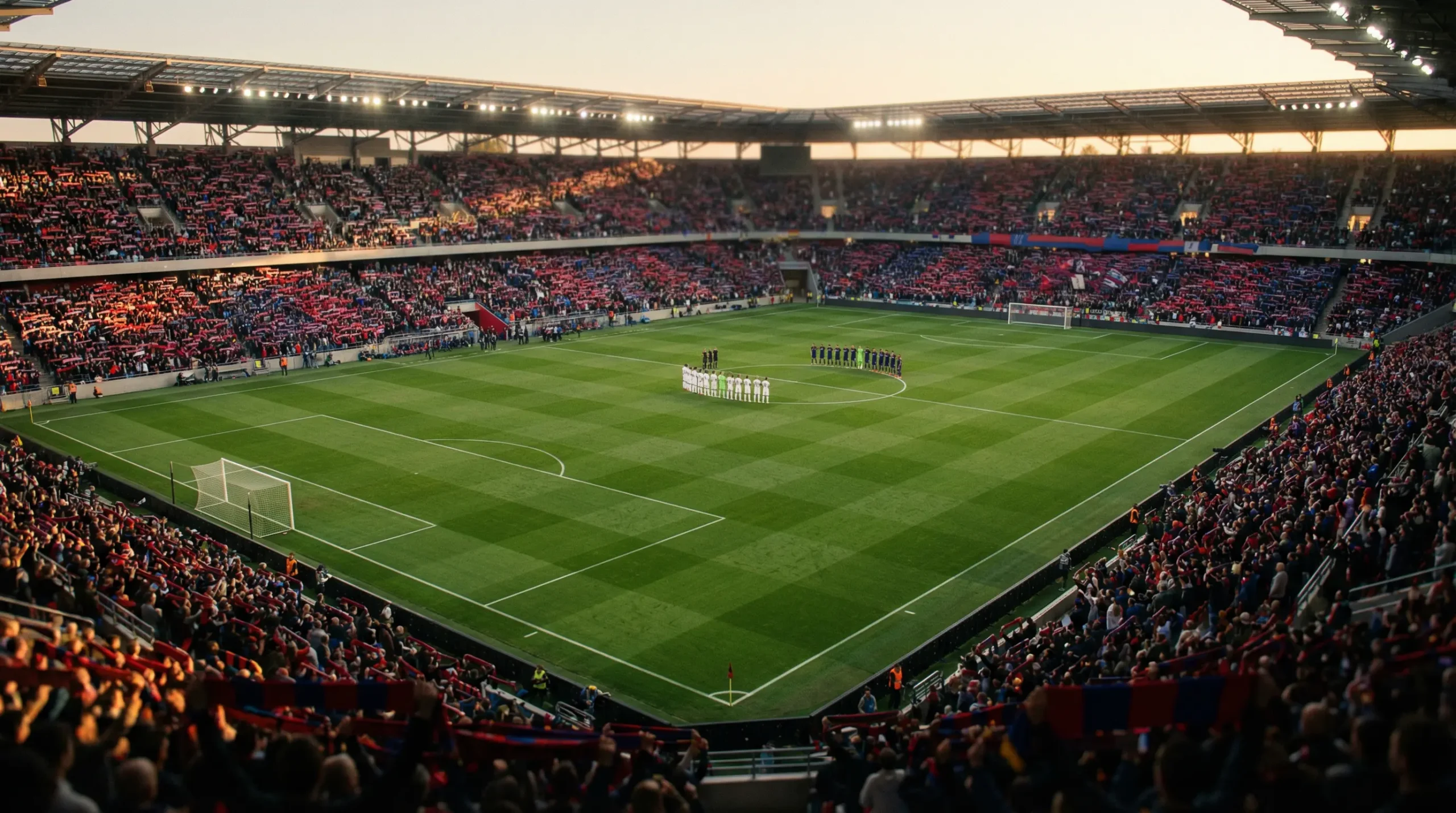 Panoramica dello stadio durante una partita di Serie A